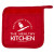 Custom Silicone & rPET Ad-Holder - Red Front View