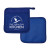 Custom Silicone & rPET Ad-Holder - Blue 