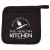 Custom Silicone & rPET Ad-Holder - Black Front View