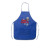 Custom Sublimated rPET Non-Woven Apron - Royal blue