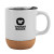 Custom 12 oz. Java Ceramic Mug with Cork Base - White 