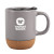 Custom 12 oz. Java Ceramic Mug with Cork Base - Grey 