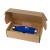 Custom 17 oz. Cascade Bottle with Gift Box - Navy Side View 