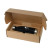 Custom 17 oz. Cascade Bottle with Gift Box - Matte Black Side View 