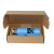 Custom 21 oz Breckenridge Stainless Steel Bottle with Gift Box - Light Blue 