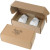 Custom Stainless Steel Stemless Wine Glasses Gift Box Set - White Packaging View 