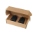 Custom 10 oz. Stainless Steel Low Ball Glasses Gift Box Set - Black