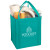 Custom Large Non-Woven Grocery Tote - Teal 