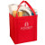 Custom Large Non-Woven Grocery Tote - Red