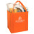 Custom Large Non-Woven Grocery Tote - Orange 