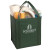 Custom Large Non-Woven Grocery Tote - Hunter Green