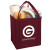 Custom Large Non-Woven Grocery Tote - Burgundy 