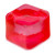 Custom SqueeDoh Sensory Cube - Red - Cube view