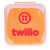 Custom SqueeDoh Sensory Cube - Orange - Front view