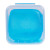 Custom SqueeDoh Sensory Cube - Blue - Front view