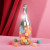 Custom Sweet Spritz Candy Champagne Bottle - Clear With Silver Front View 