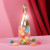 Custom Sweet Spritz Candy Champagne Bottle - Clear With Gold Front View 