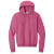 Custom Port & Company Full Color Core Fleece Pullover Hooded Sweatshirt - Heather Sangria Pink