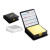 Custom Leatherette Flip-Top Calendar Box with Yellow Note Paper - Packaging View