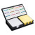 Custom Leatherette Flip-Top Calendar Box with Dual Notes - Open View