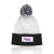 Custom Fuji Two-Tone Patch Pompom Beanies - Black 