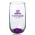 Custom 15 oz. Rocks Water Glasses - Purple 