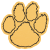 Imprinted Foam Paw Mitt 12 in - Yellow