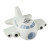 Custom Airplane Stress Reliever - White With Gray Front View 