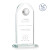 Custom Large Starfire Blake Golf Award - Etched