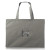 Custom 4 oz Color Cotton Canvas Tote Bags - Light Grey