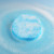 Custom Delight Shower Steamers: 2 Piece Set - Blue With White In Use 