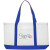 Custom Trim Color Non-Woven Tote Bags - Blue