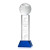 Custom Basketball Award on Stowe Blue Base Large - Etched