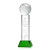 Custom Etched Basketball Award on Stowe Green Base - Large