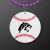 Custom Baseball Medallion with Purple Beaded Necklace (Non Light Up)