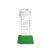 Custom Basketball Award on Belcroft Green Base Small - Etched - Green 