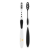 Custom Rubber Grip Toothbrush - Black
