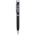 Custom Amesbury Pen With Photodome: Black Front View