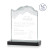 Custom Medium Black Kilimanjaro Award with Standard Base - Etched