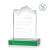 Custom Small Green Kilimanjaro Award with Standard Base - Etched