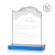 Custom Medium Kilimanjaro Award Sky Blue with Standard Base - Etched - Sky Blue