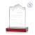 Custom Small Kilimanjaro Award Red with Standard Base - Etched - Red