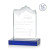 Custom Small Kilimanjaro Award Blue with Standard Base - Etched - Blue