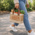 Custom Petite Jute Luxe Tote - Lifestyle View