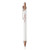 Custom Conroe Geometric Ballpoint Pen - White 