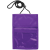 Custom Two Pocket Flap Neck Wallet - Purple 
