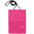 Custom Two Pocket Flap Neck Wallet - Hot Pink 