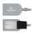 Custom Leatherette Luggage Tag - Gray