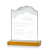 Custom Medium Kilimanjaro Award Amber with Standard Base - Etched