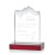 Custom Small Kilimanjaro Award Red with Standard Base - Etched